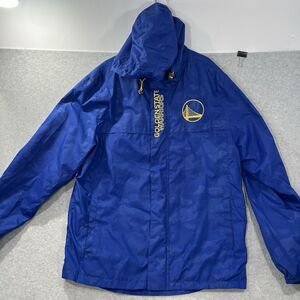 Golden State Warriors windbreaker jacket size Large Camo GIII Carl Banks NBA